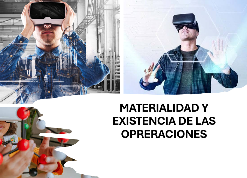 MATERIALIDAD Y EXISTENCIA DE LAS OPERACIONES